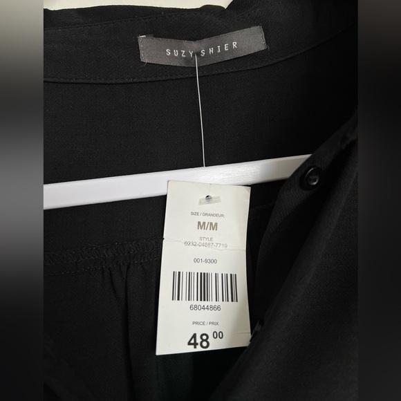 NWT - Suzy Shier Long Sleeve Button Up Belted Dress - Picture 2 of 3